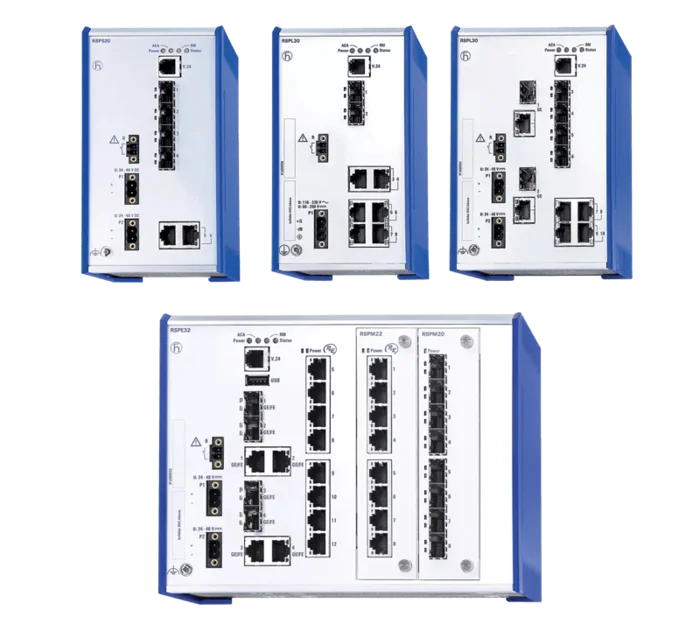 Switches Hirschmann familia RSP, RSPS y RSPE